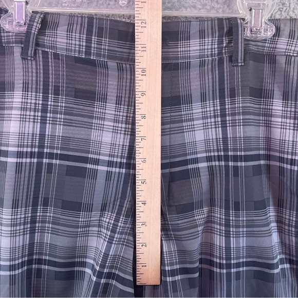 The North Face Swim Trunks Mens Size 40 Plaid Drawstring Gray Blue Polyester - Picture 7 of 10